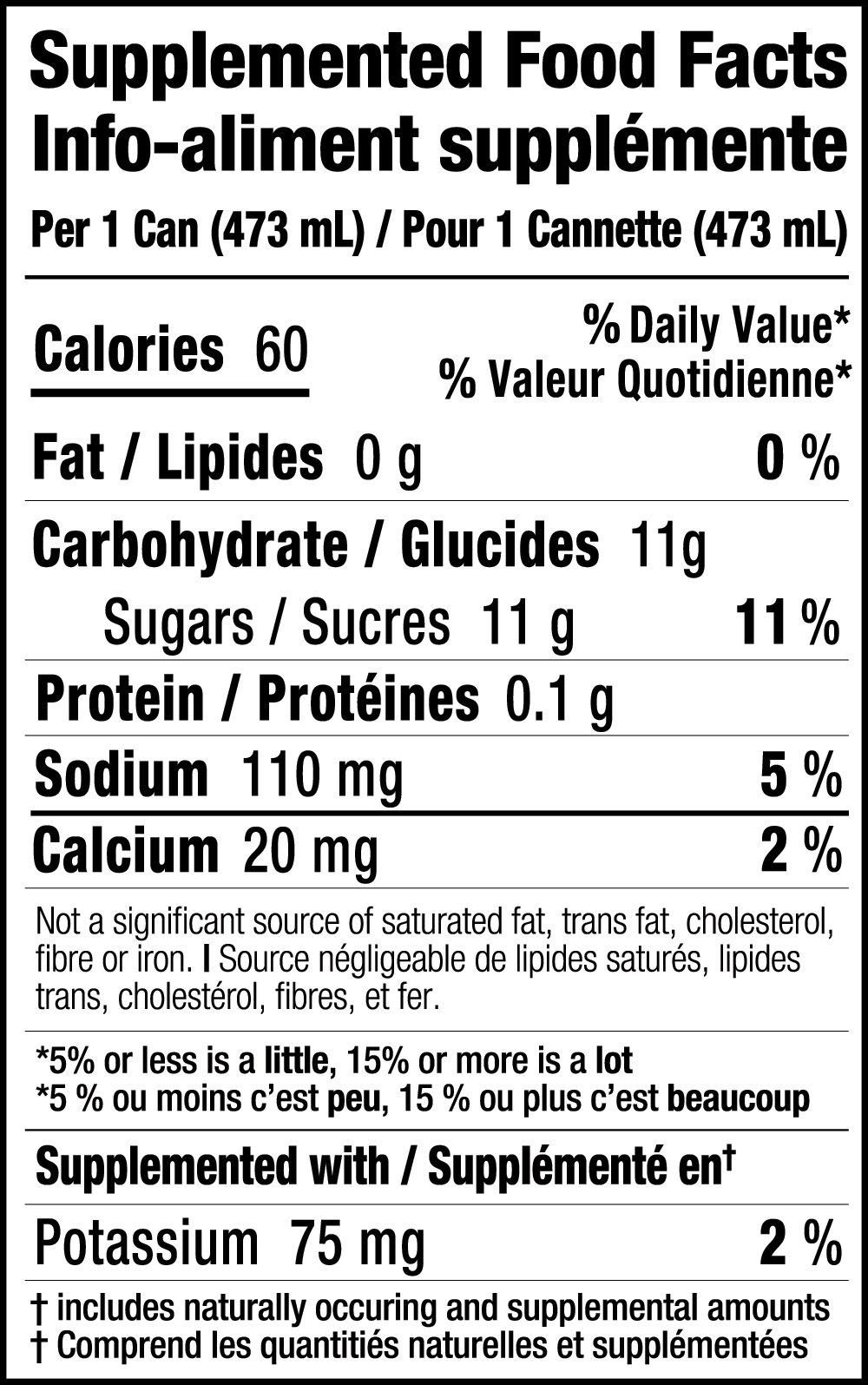 ImageNormal Beverage Ltd. - Hello Morning Mimosa Nutritional Fact Sheet